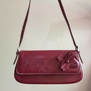 thrifted red vintage inspired purse